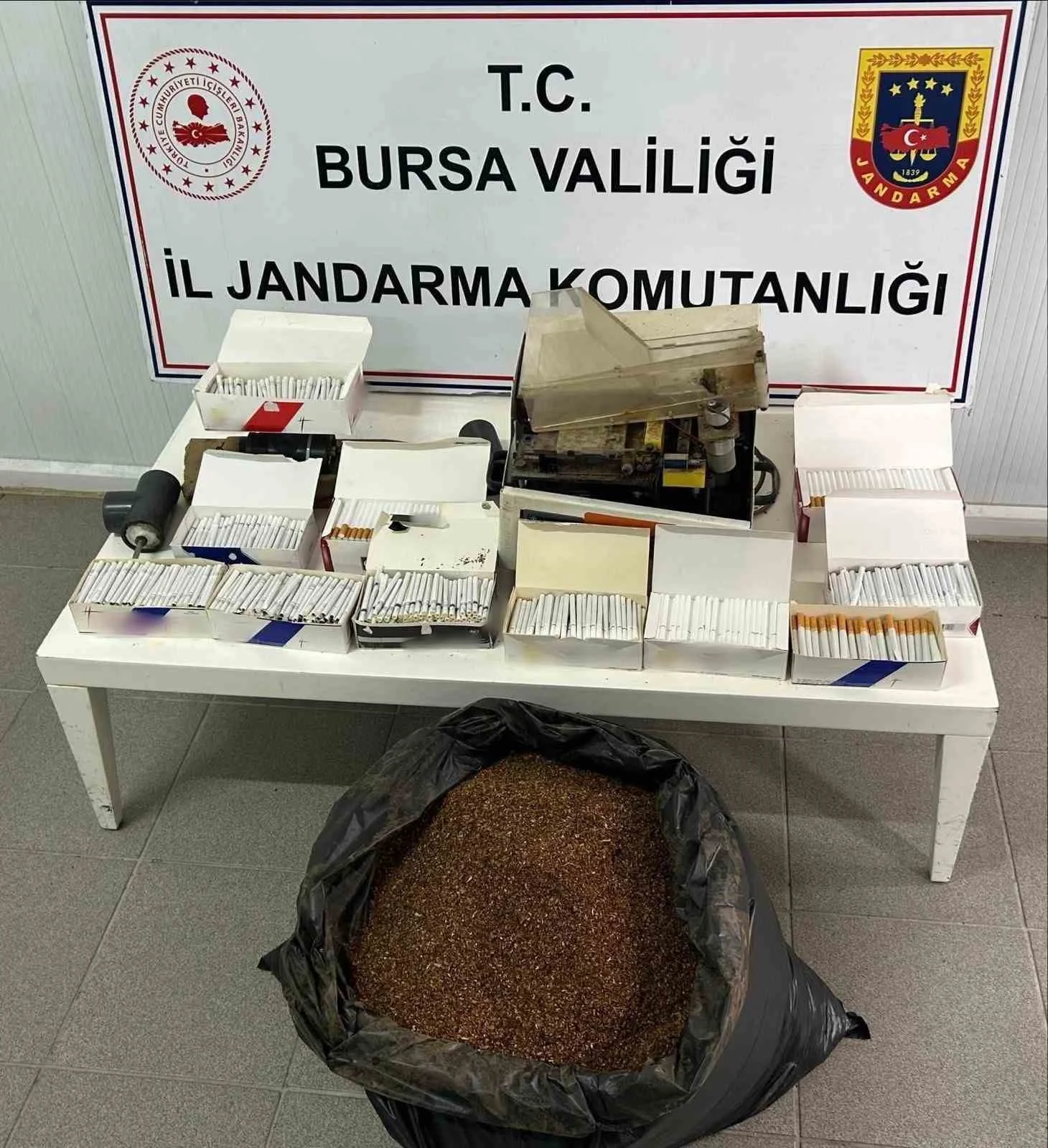Bursa’da kaçak tütün operasyonu