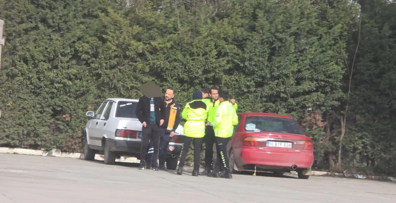 İnegöl'de korkutan kaza! 1 yaralı