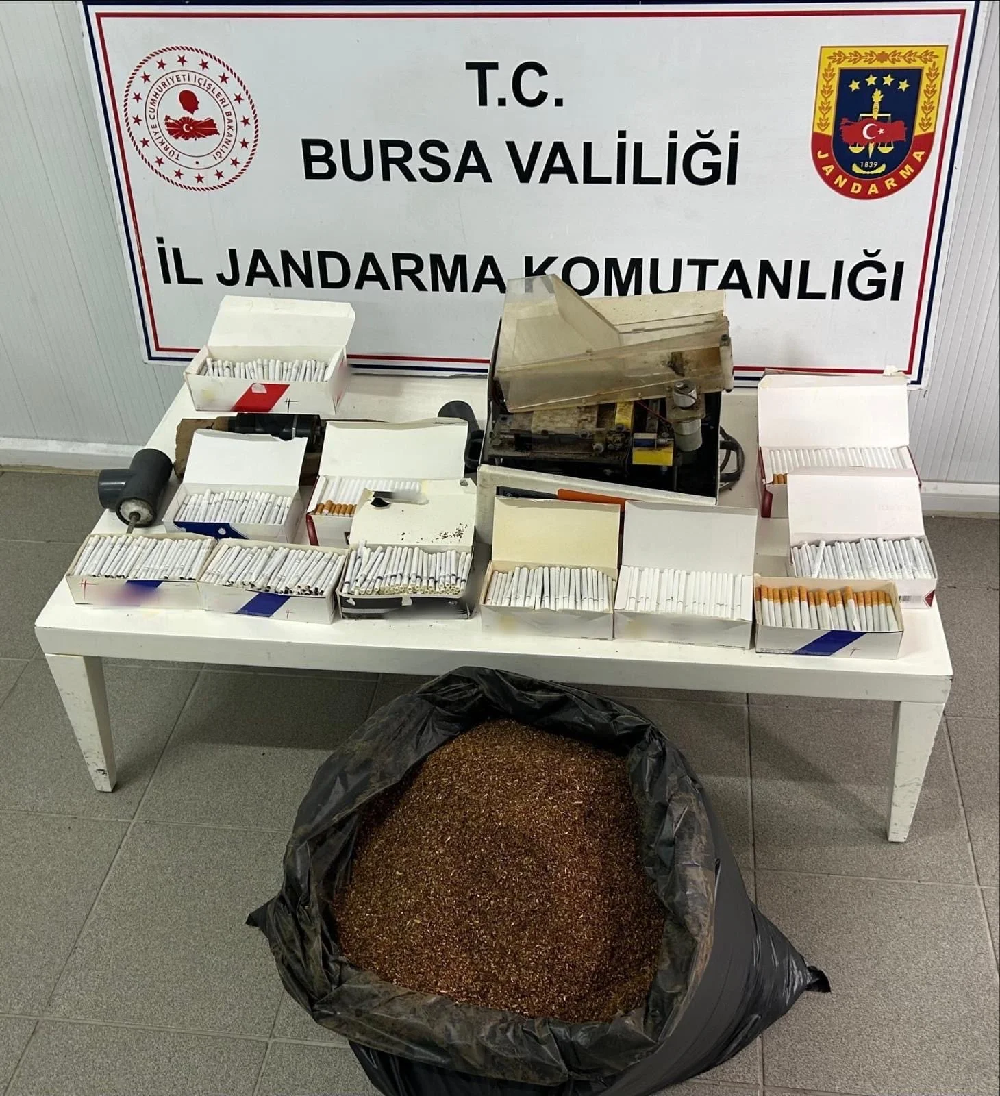 İnegöl’de Kaçak Tütün Operasyonu