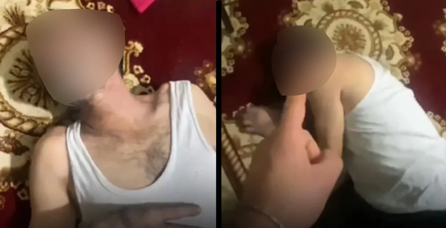 Babasını öldüresiye dövüp videoya kaydetti