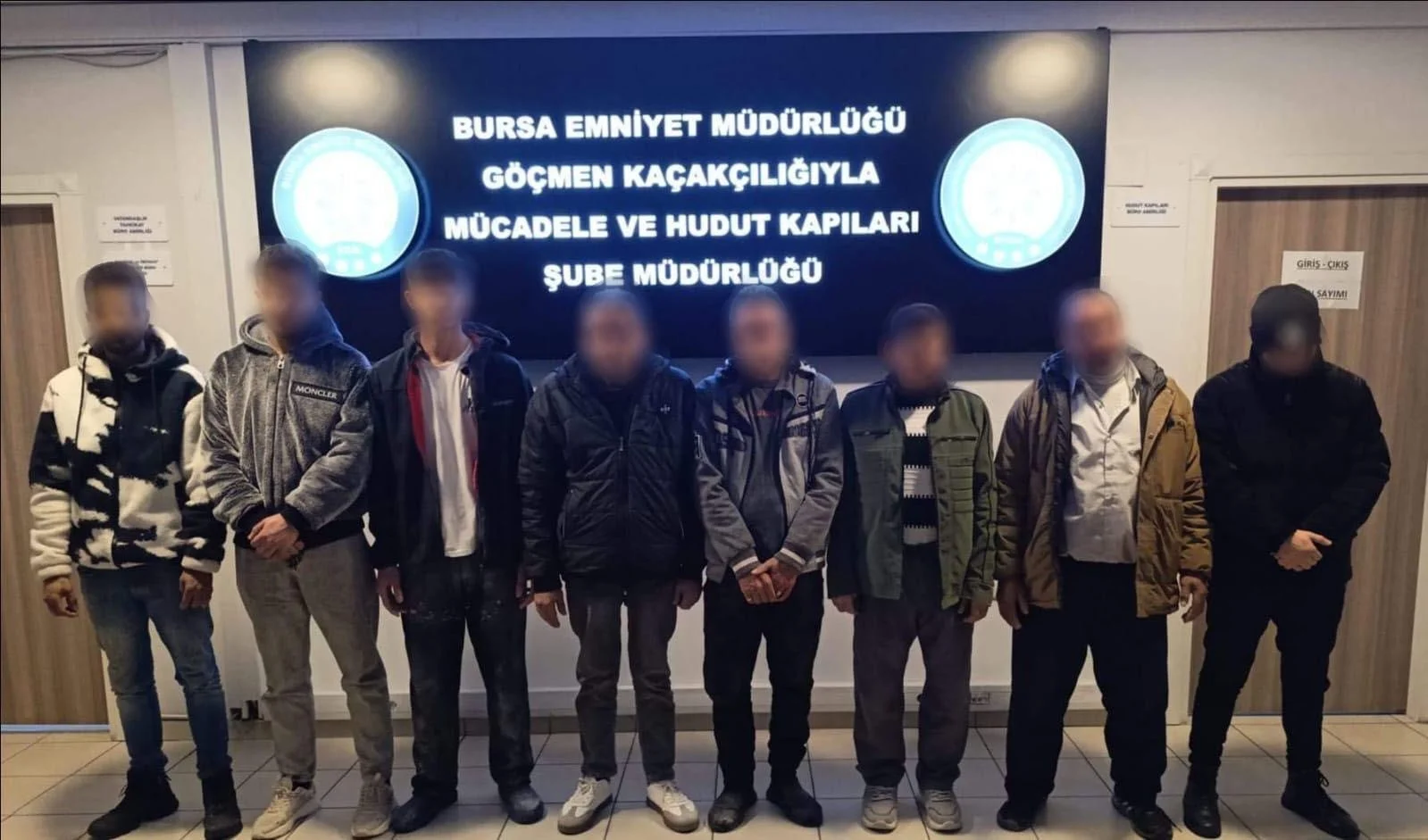 Bursa’da kaçak yabancı işçi operasyonu: 8 kişi yakalandı, 1 şüpheli gözaltında