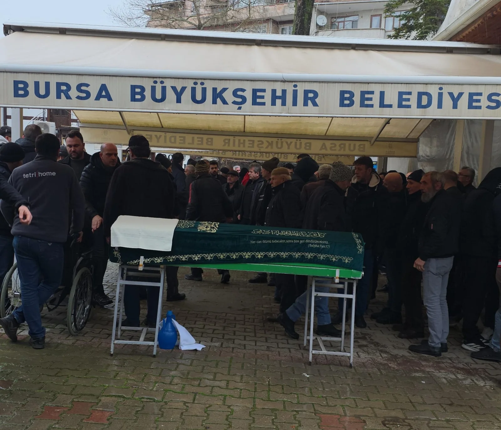 İnegöl'de damadının öldürdüğü adam son yolcuğuna uğurlandı