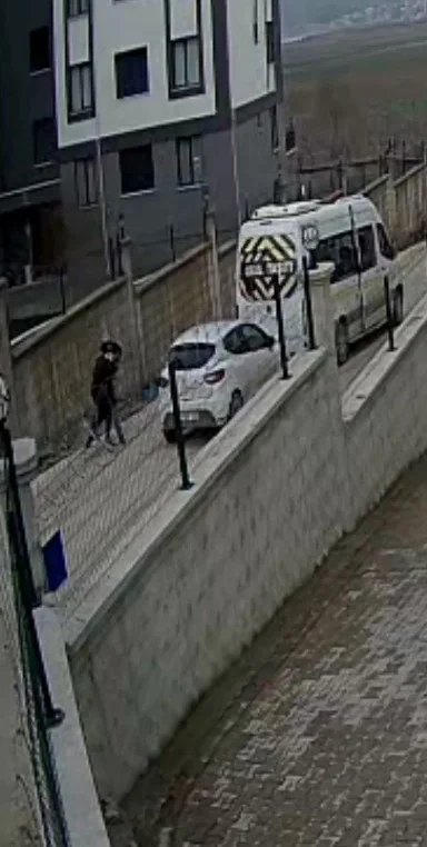 İnegöl'de sürücülerin kavgası kameraya yansıdı