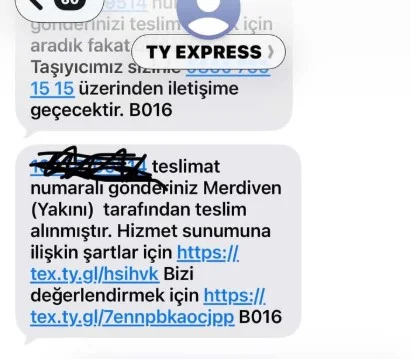 İnegöl’de kargo mesajında ilginç detay!