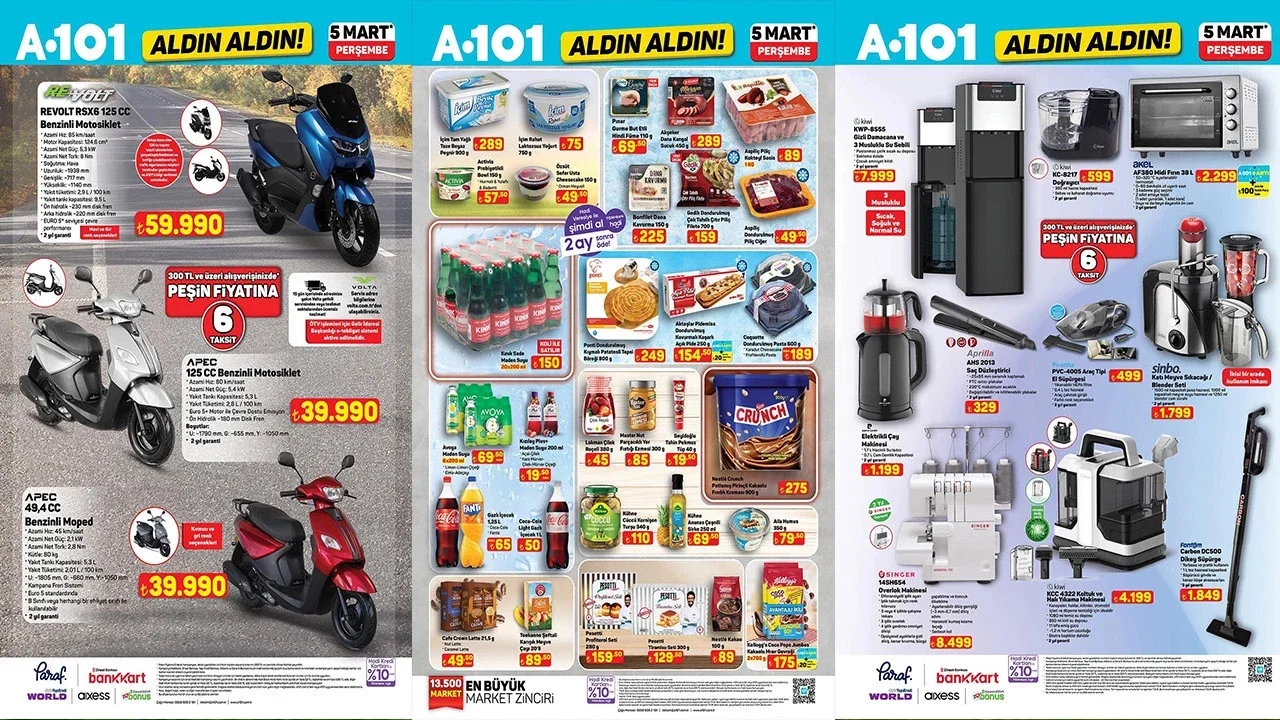 A101 5 Mart 2026 kataloğu: gizli damacana, su sebili