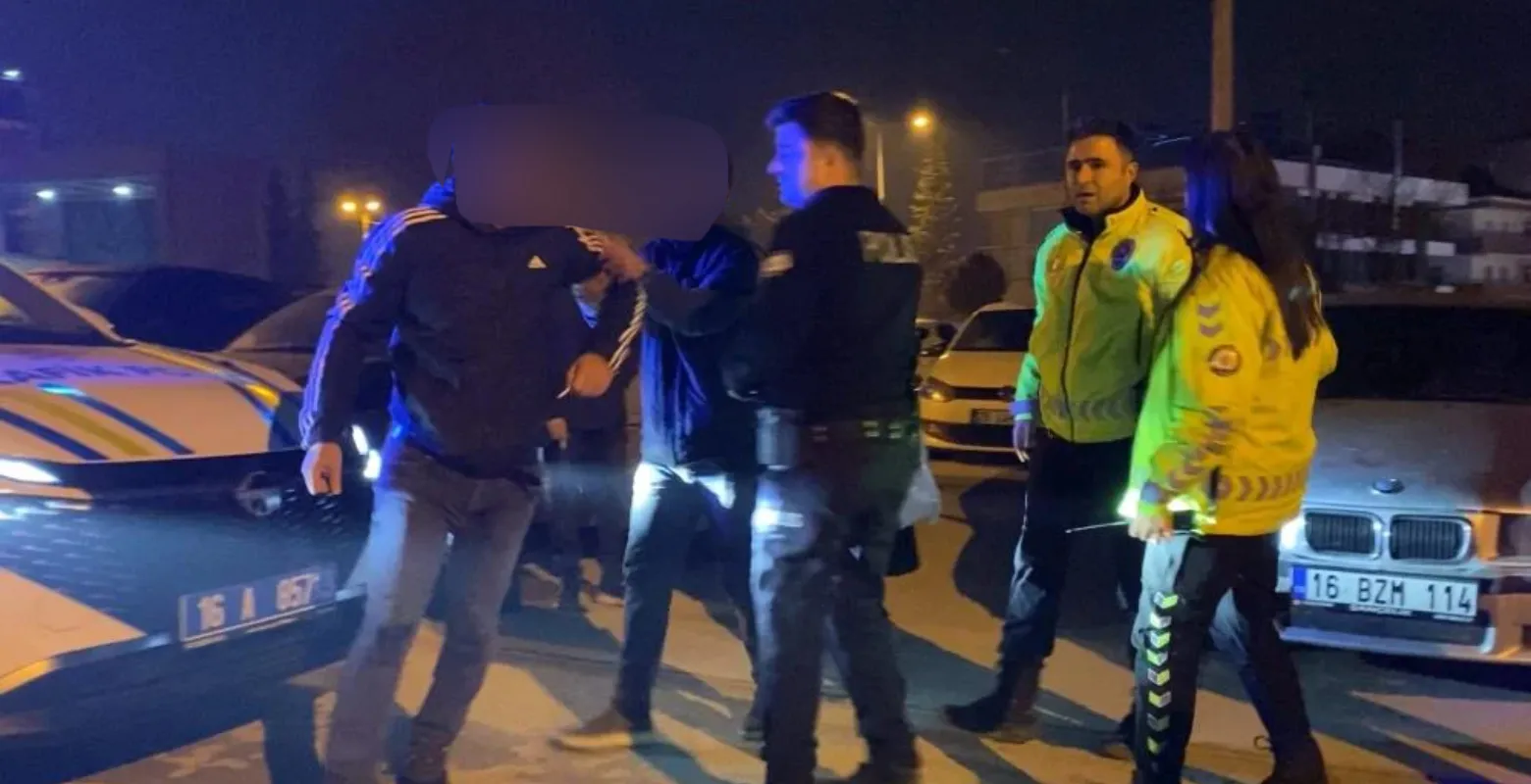 İnegöl'de trafik cezasına kaput direnişi sonuçsuz kaldı