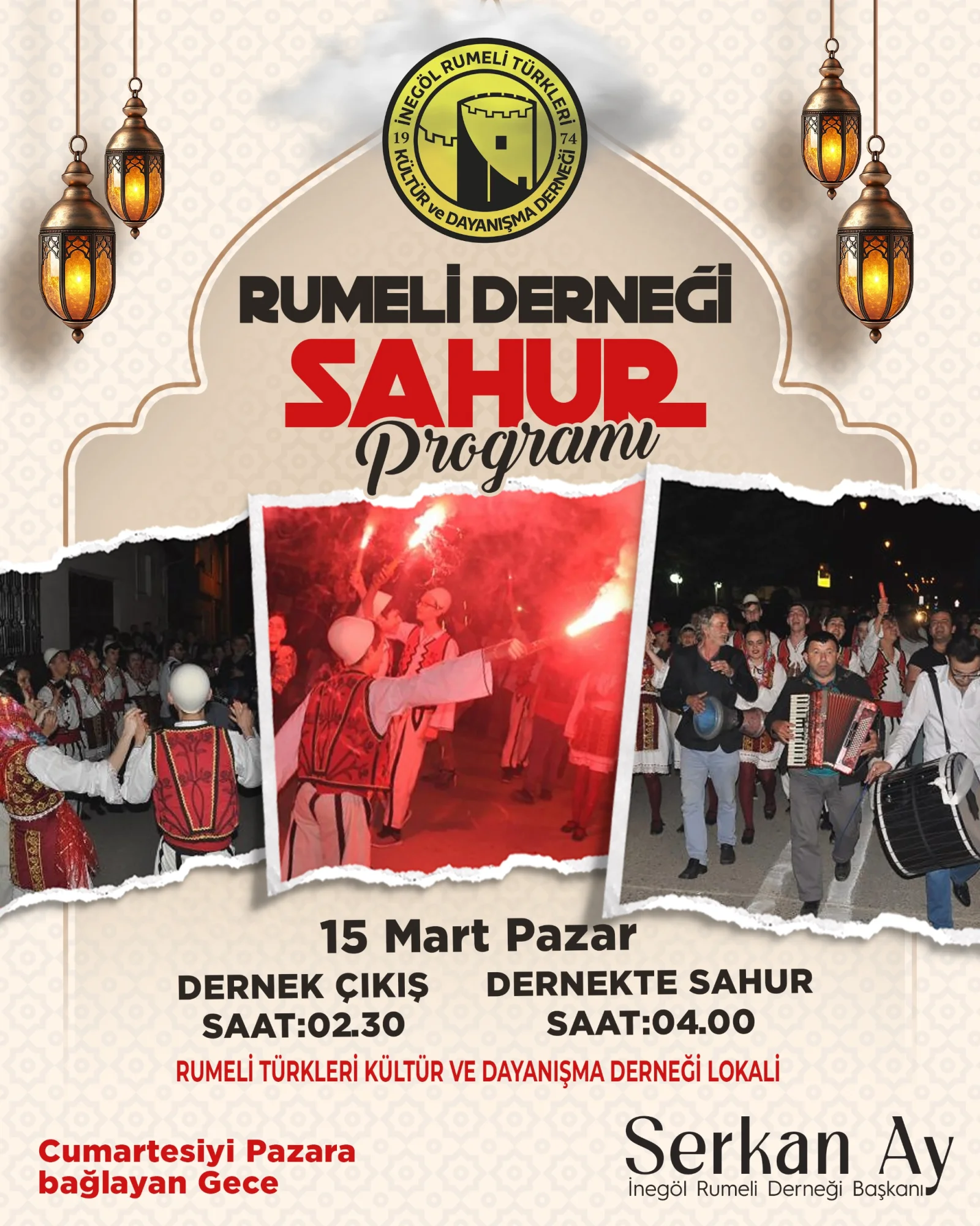 Rumeli Derneği’nden İnegöl’de sahur programı: İşte tarihi