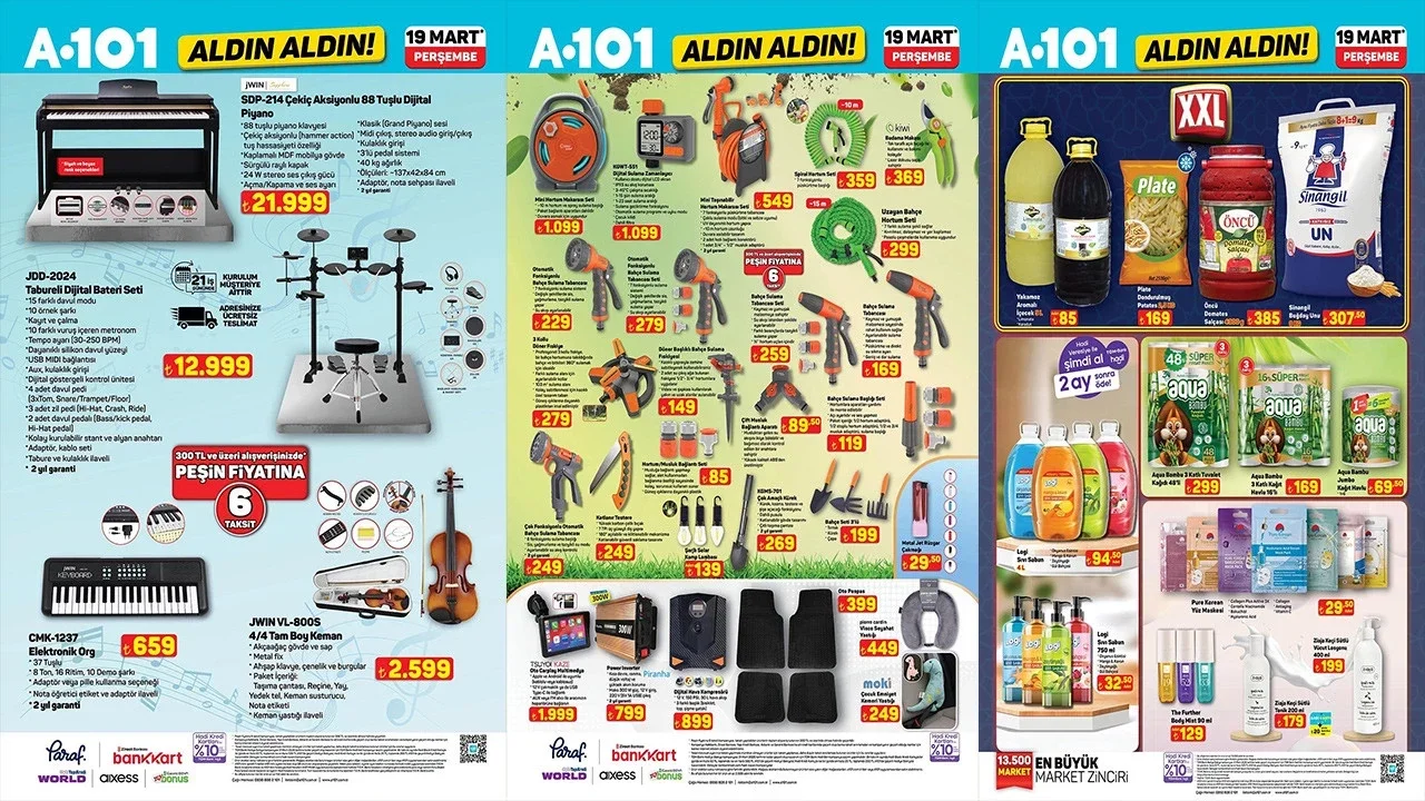 19 Mart A101 aktüel ürünler kataloğu ve Arife indirimi