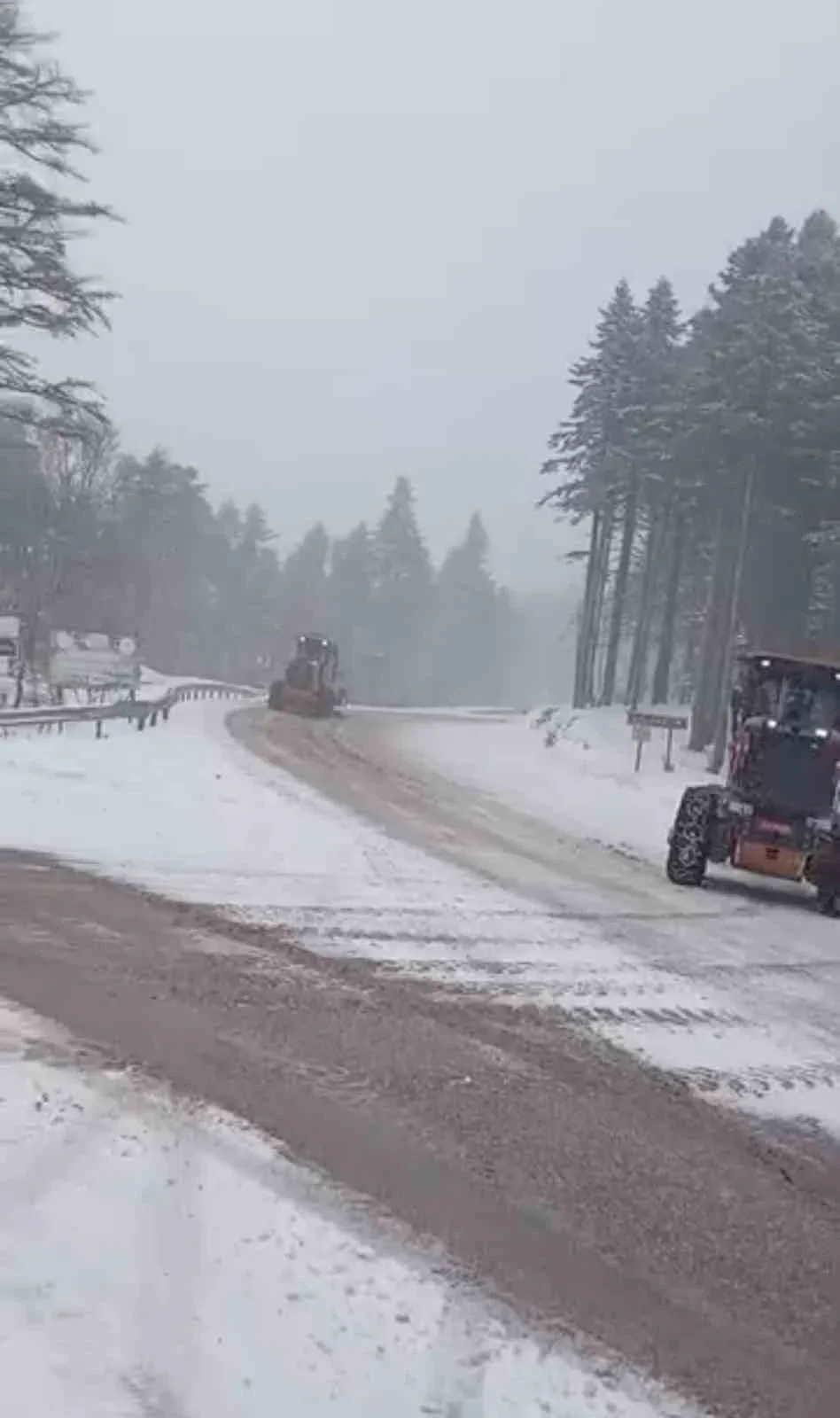 Uludağ’da Ramazan Bayramı’nda kar sürprizi