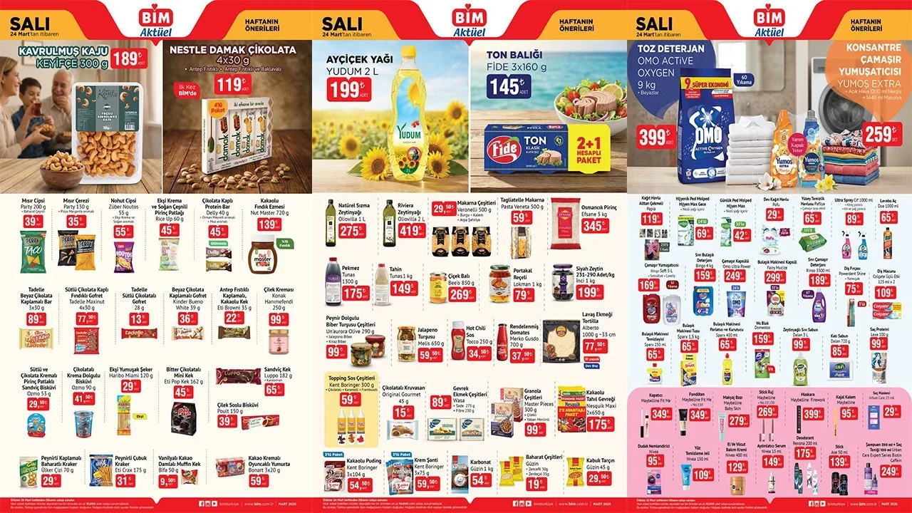 24 Mart 2026 BİM kataloğu: Bu Salı raflara gelecek ürünler