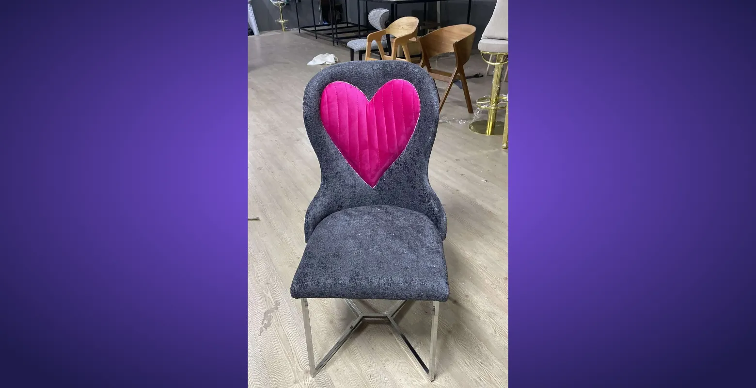 İnegöl'de mobilyacıdan eşine özel sandalye