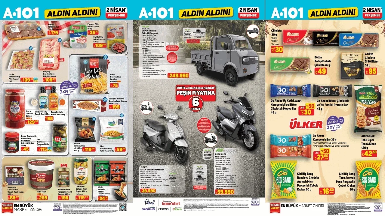 2 Nisan A101 aktüel kataloğu: elektrikli kamyonet, forklift