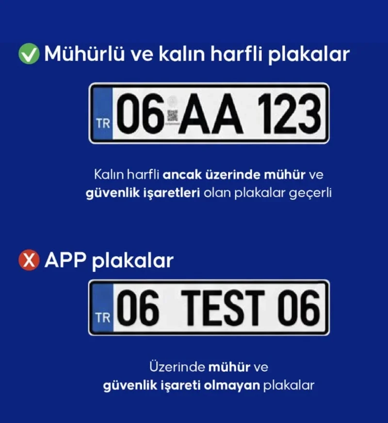 İçişleri Bakanlığı hangi plakalara ceza yazılacağını açıkladı