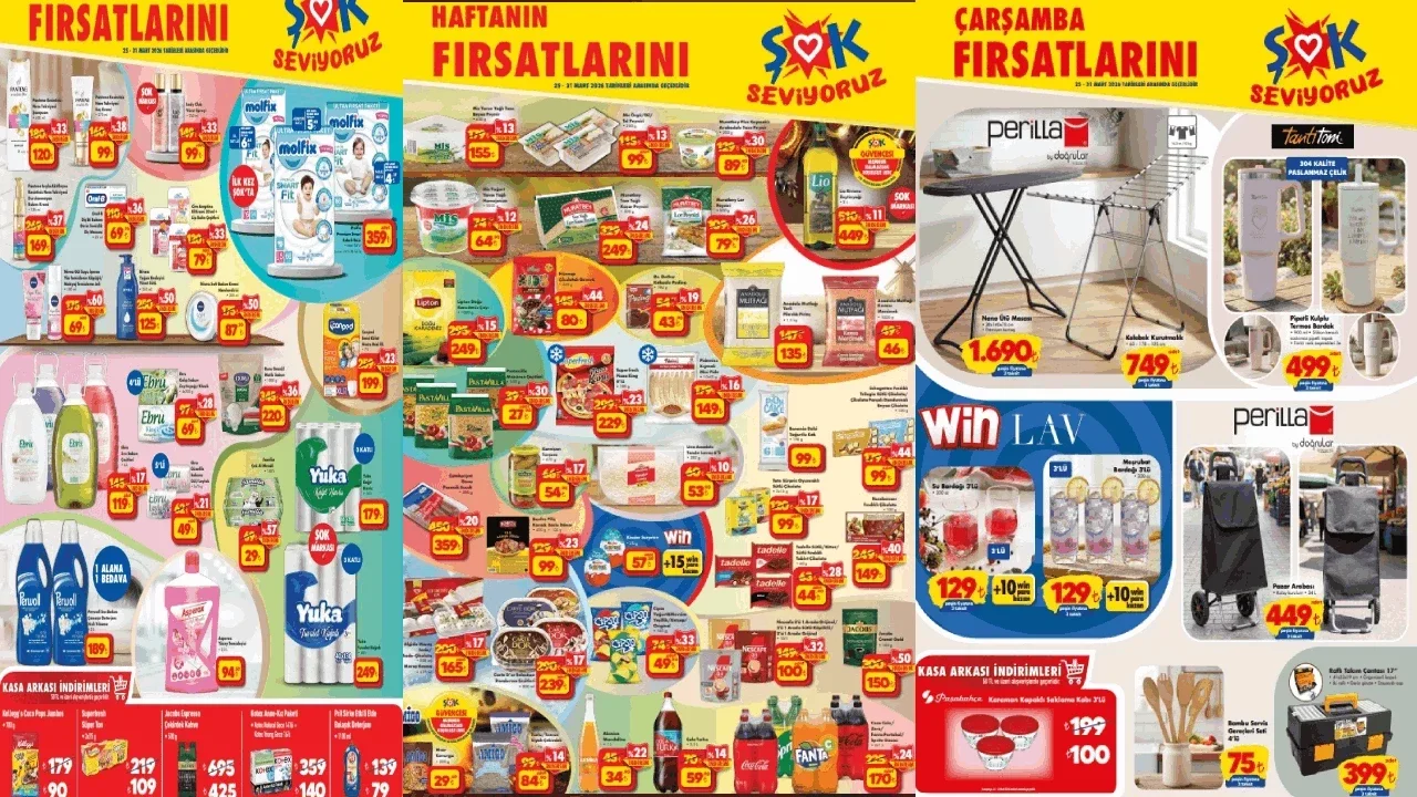 ŞOK 1 Nisan 2026 aktüel ürünler kataloğu yayımlandı