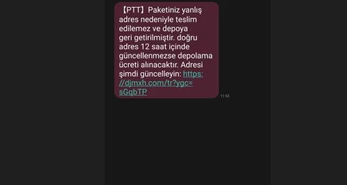 Bu mesaja sakın tıklamayın!