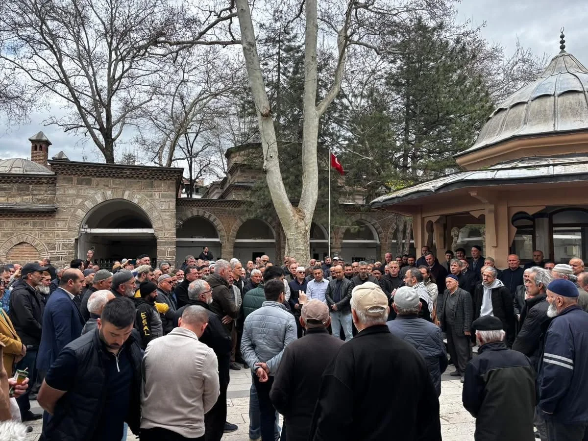 İnegöl’de Filistin için idam kararlarına karşı protesto