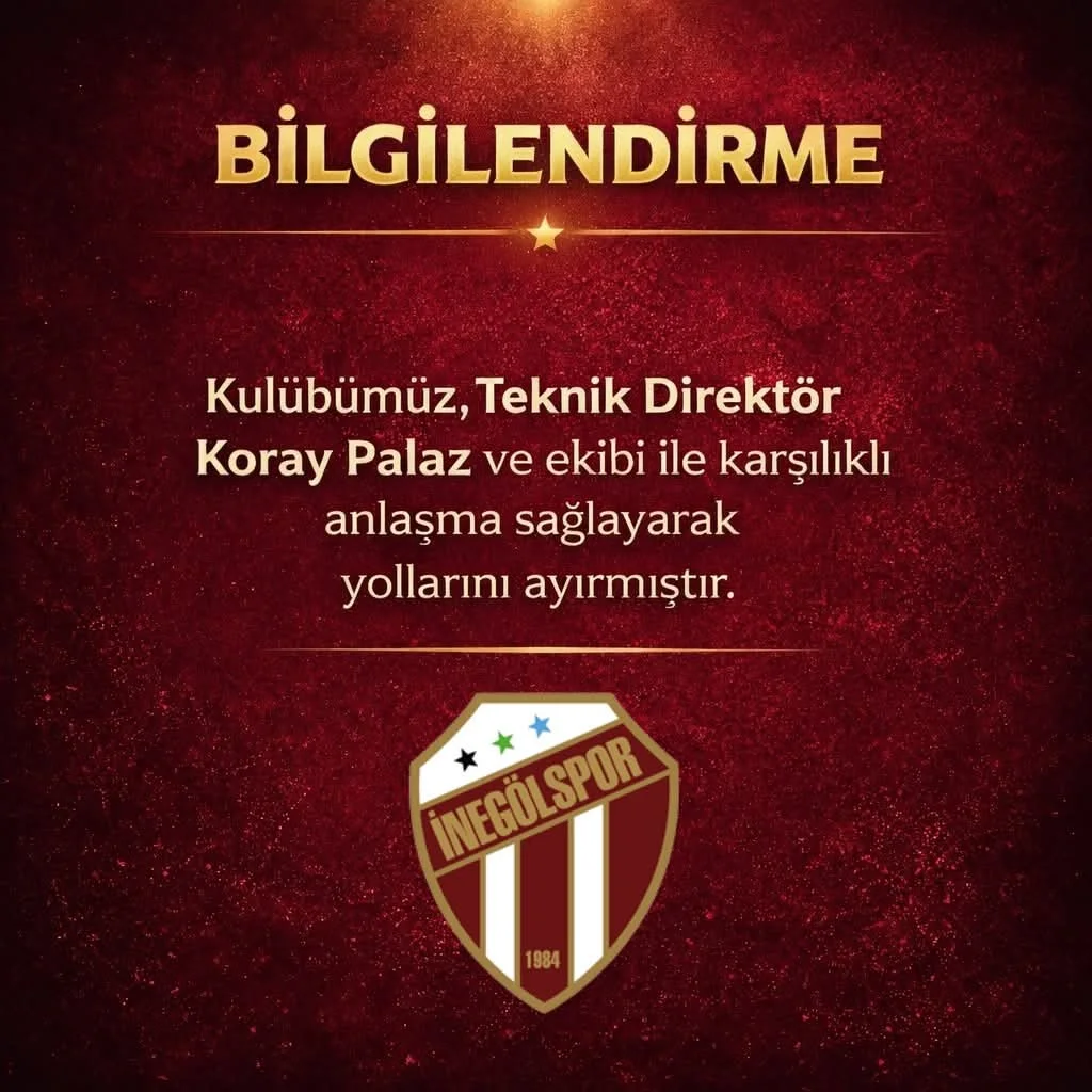 İnegölspor'da deprem! 3 haftada kovuldu