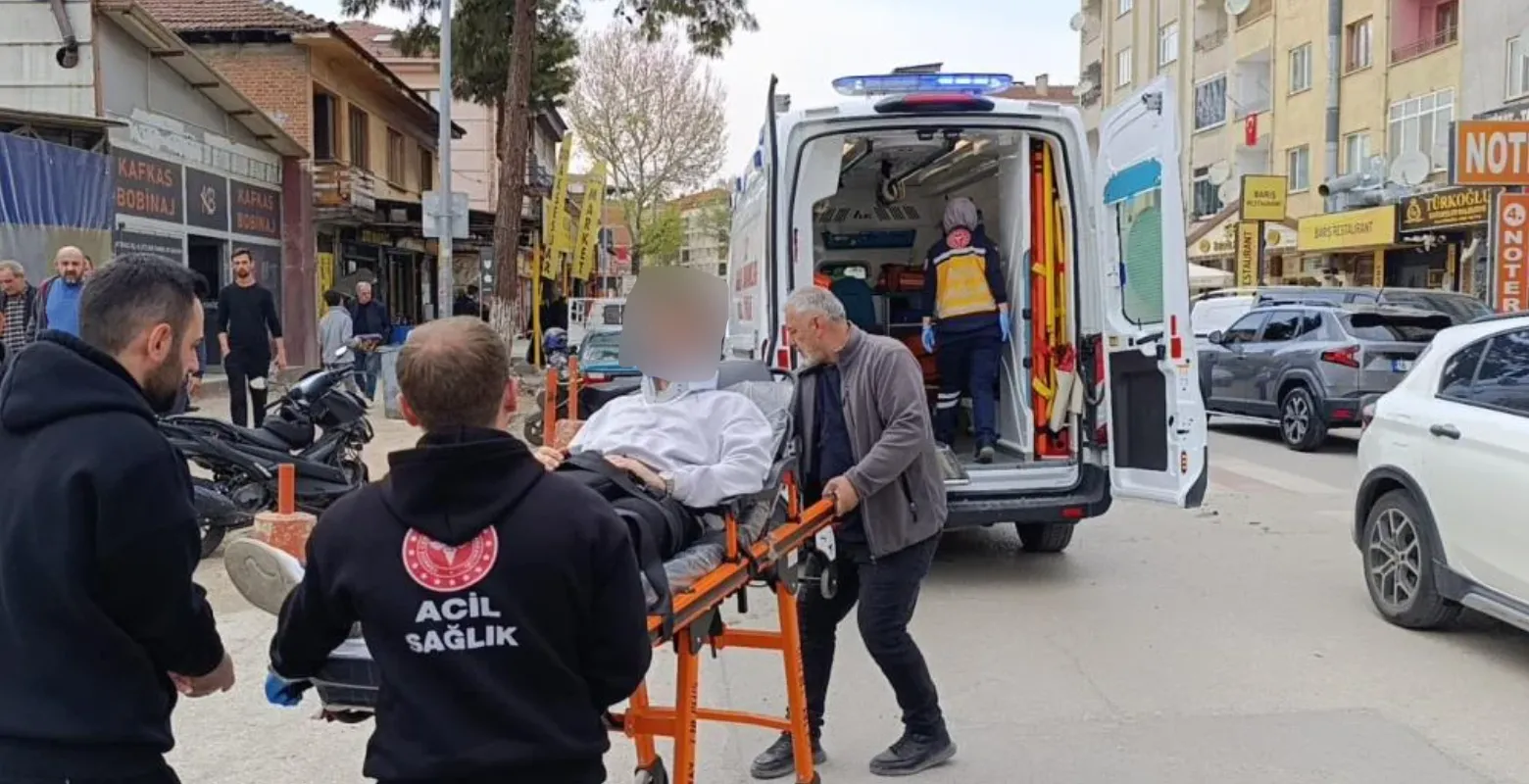İnegöl'de korkutan kaza! Genç sürücü yaralandı