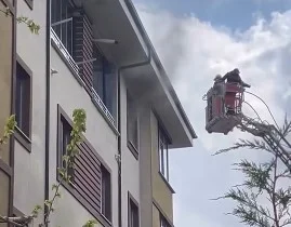 Alanyurt'ta korkutan yangın! 3 çocuk mahsur kaldı