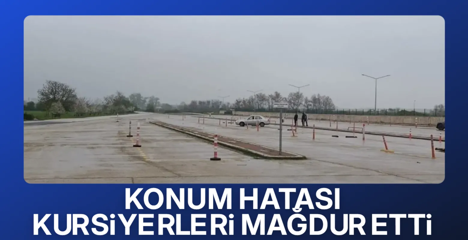 İnegöl’de direksiyon sınavında konum hatası karmaşa yarattı