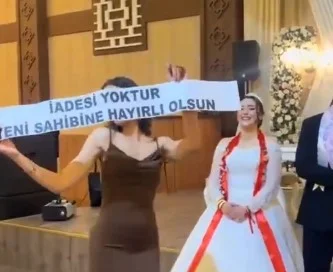 Bir düğünde bunu da gördük!