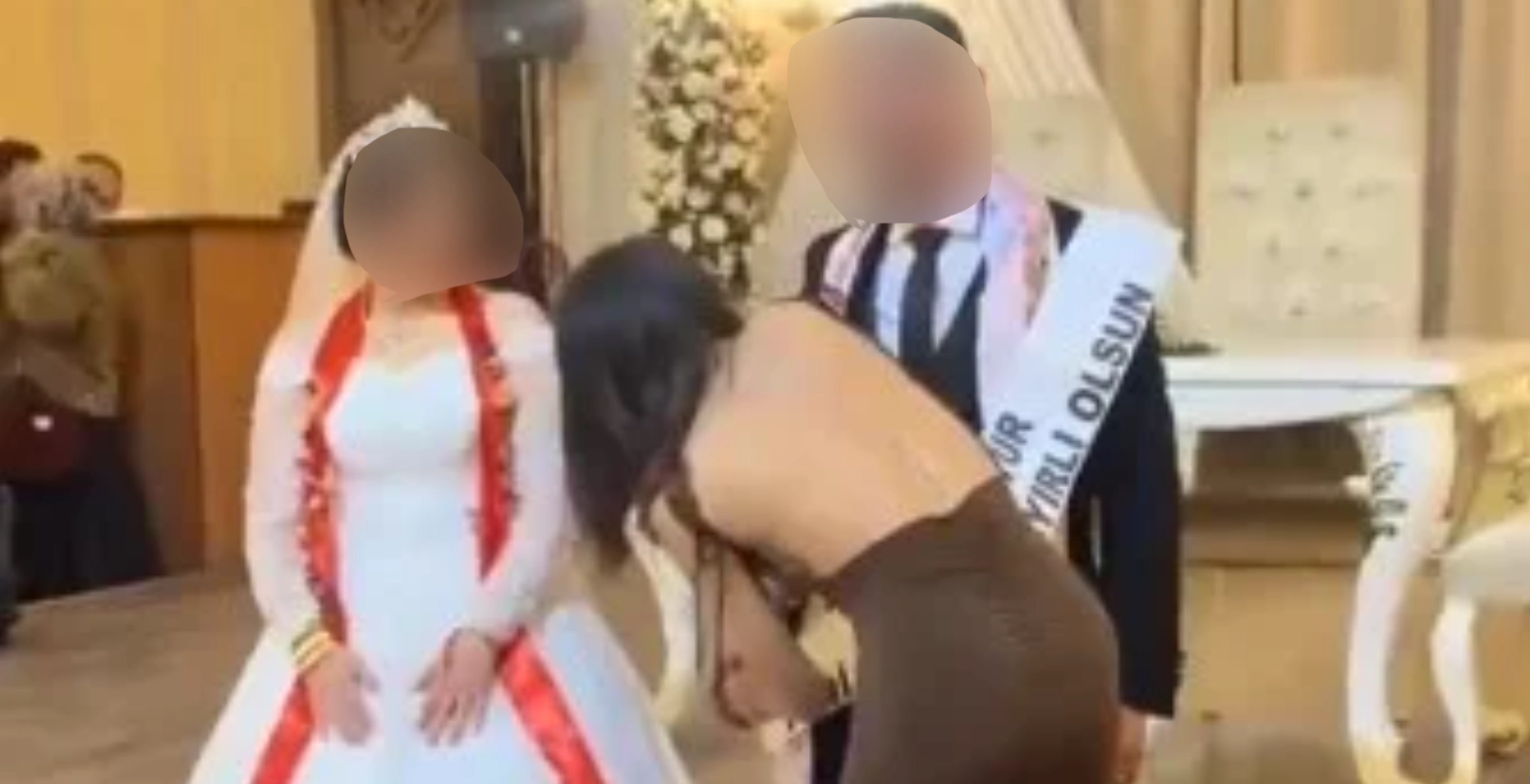 Bir düğünde bunu da gördük!