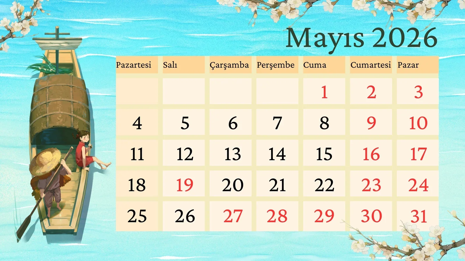 5,5 gün izin kullanan Mayıs ayında 16 gün tatil yapacak