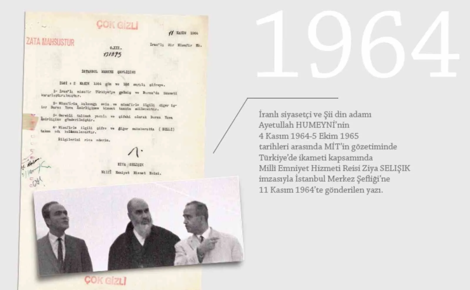 İran lideri Humeyni’nin Türkiye’deki ilk günleri MİT raporlarında