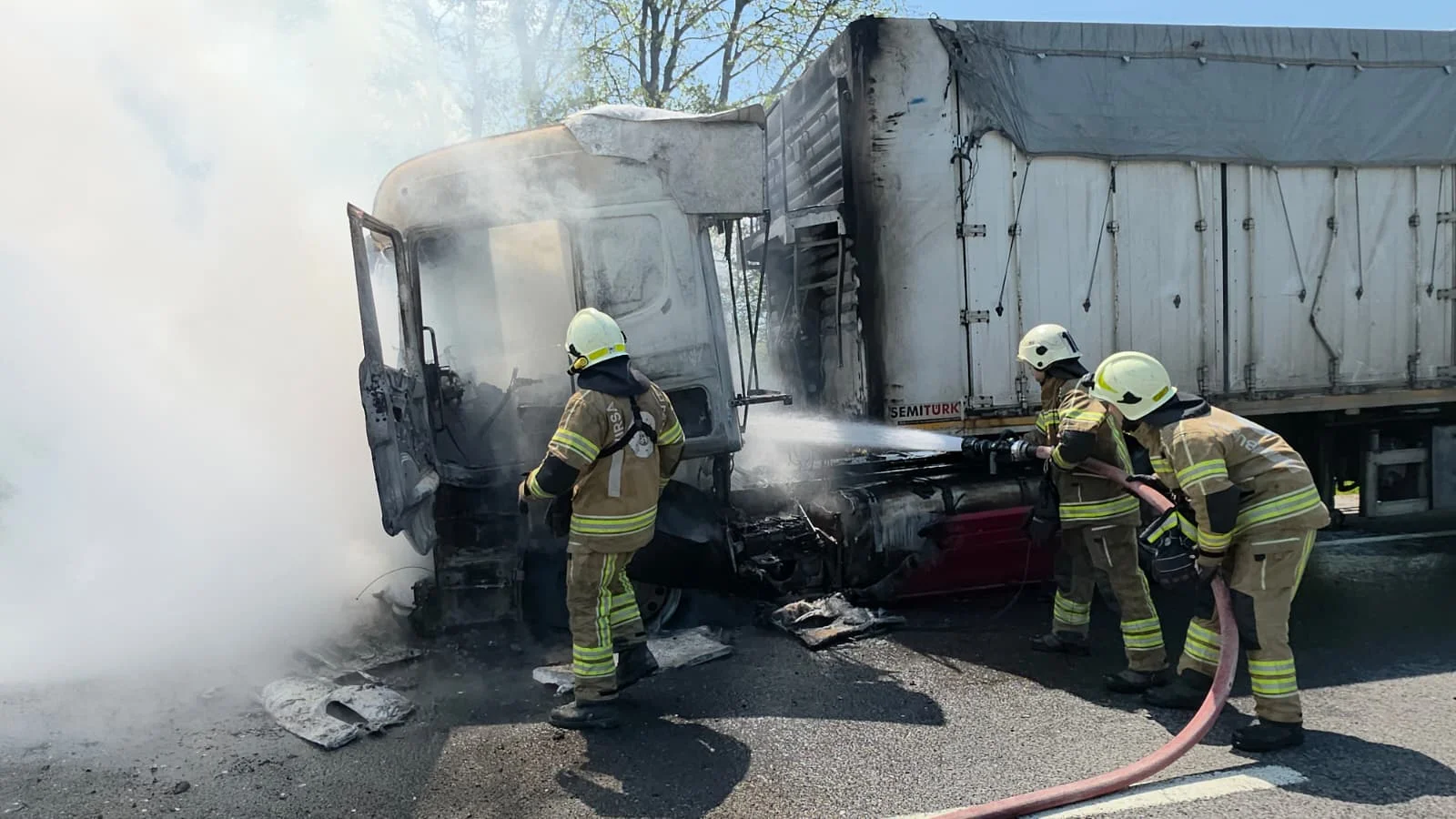 İnegöl yolunda küle döndü!