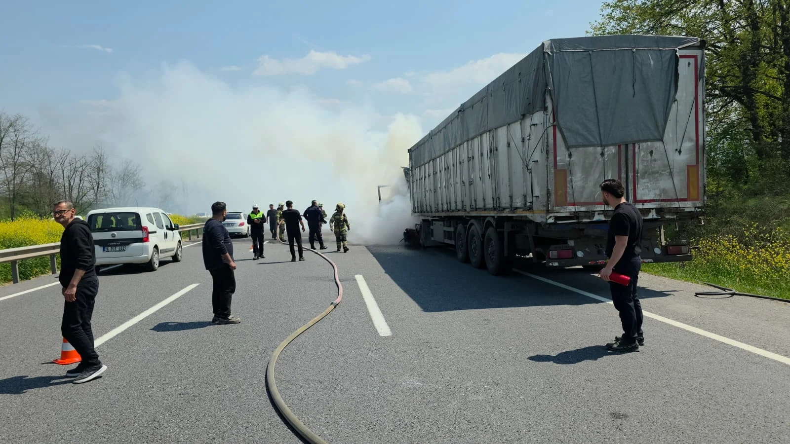 İnegöl yolunda küle döndü!