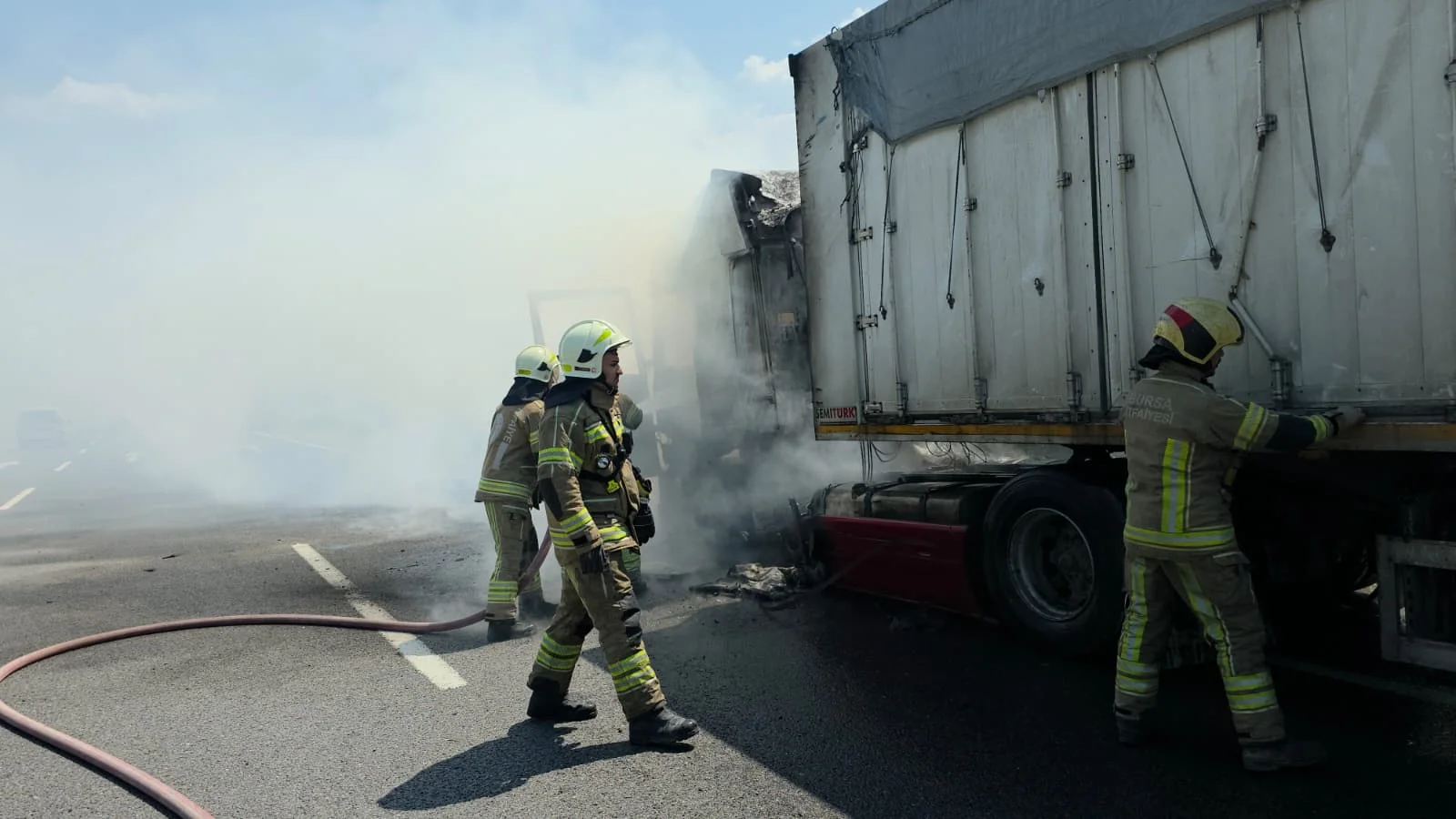 İnegöl yolunda küle döndü!