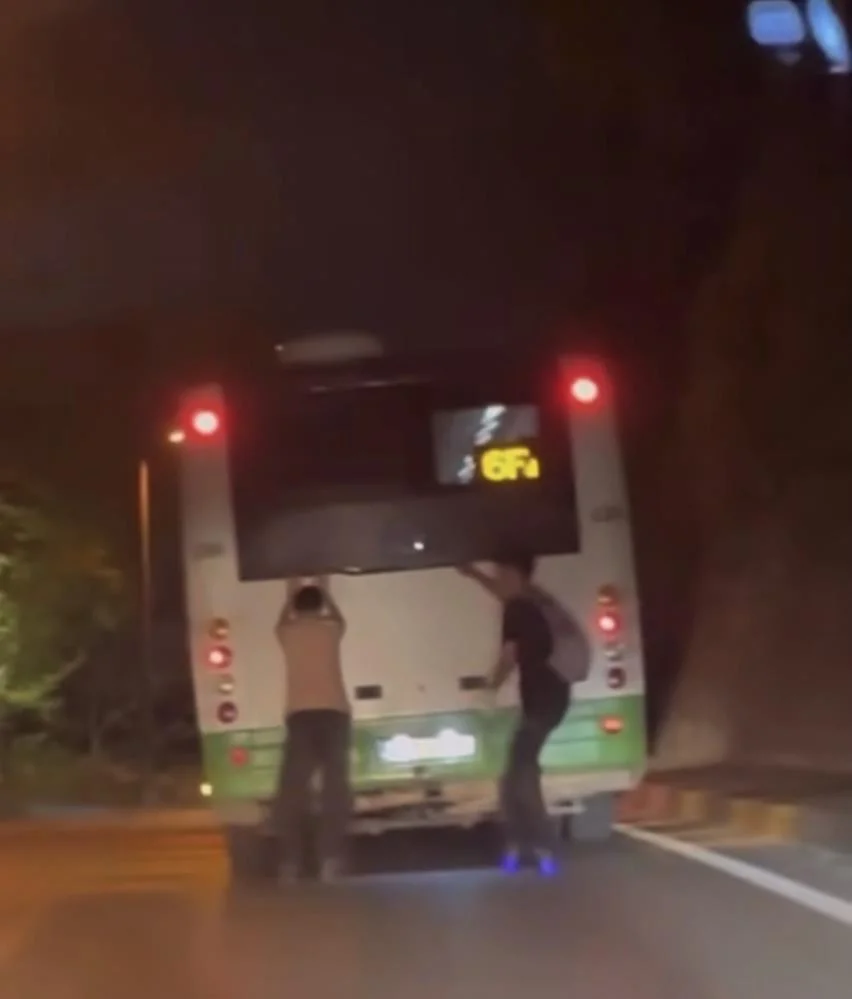 Patenli gençlerin tehlikeli yolculuğu kamerada