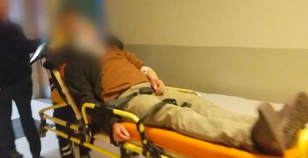 İnegöl’de feci olay! Merdivenden yuvarlandı