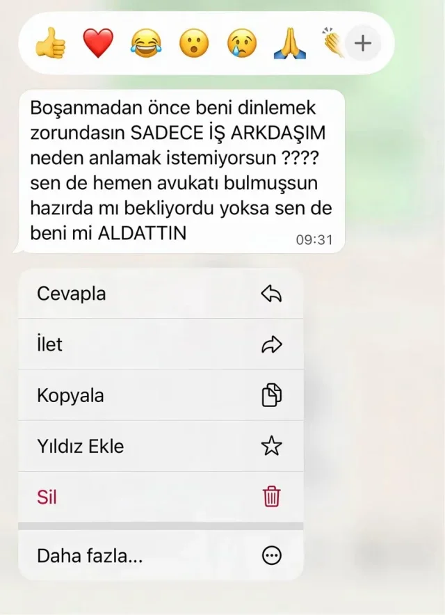 “Kocamın bana son iftirası” diyerek paylaştı