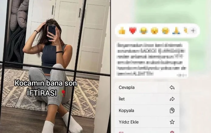 “Kocamın bana son iftirası” diyerek paylaştı