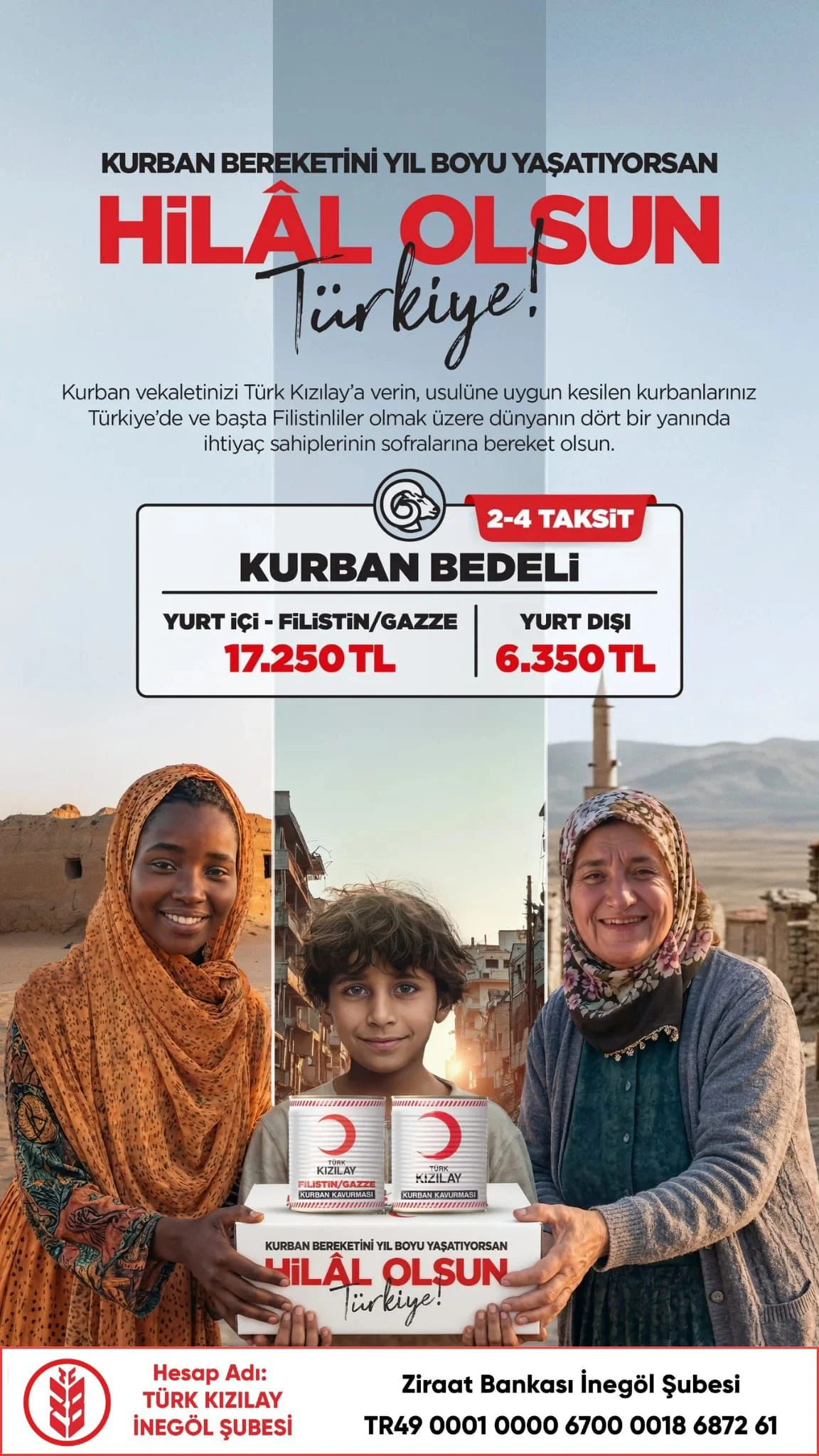 İnegöl Kızılay Şubesi bayram öncesi harekete geçti
