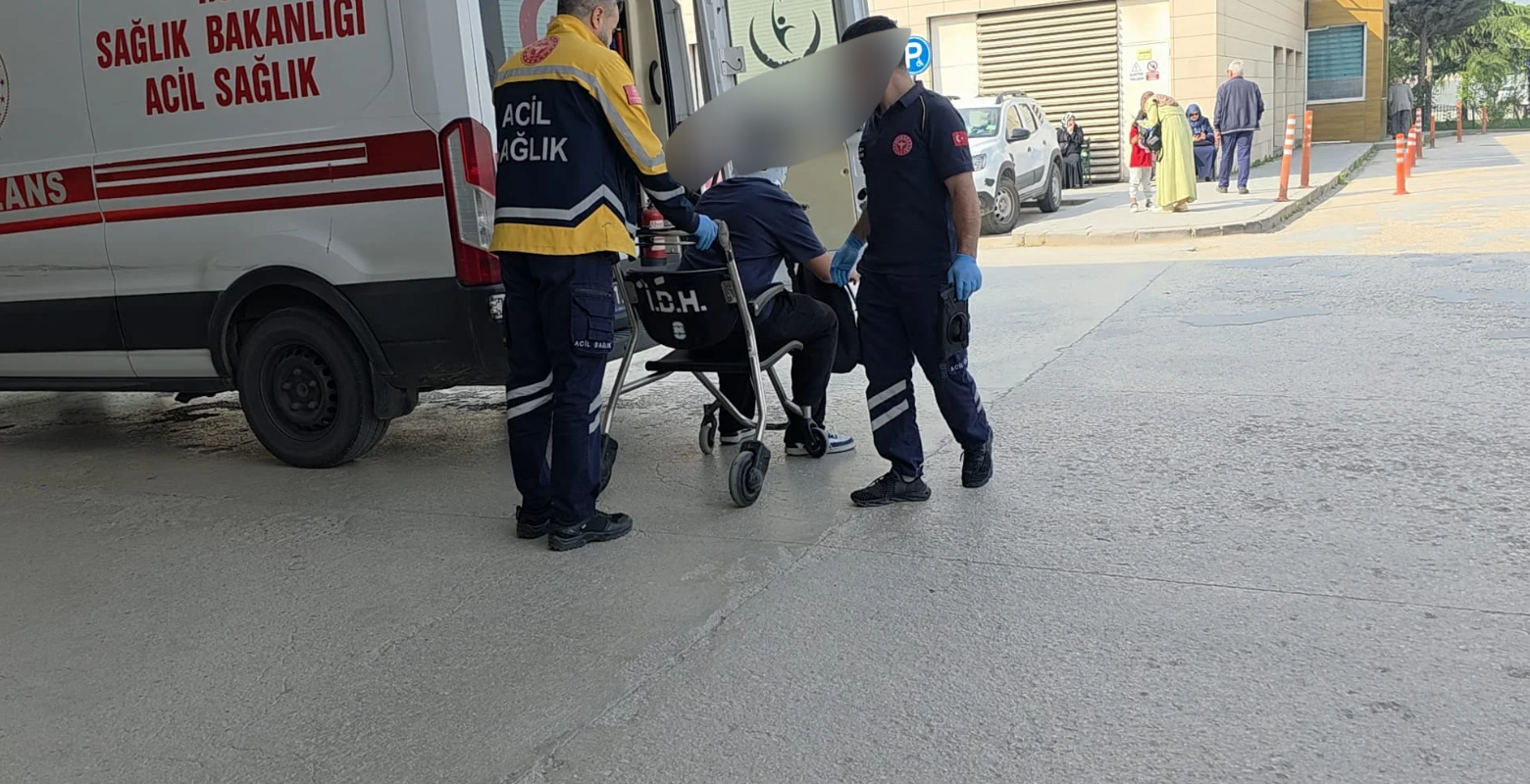 İnegöl'de polisi harekete geçiren kaza! 2 yaralı