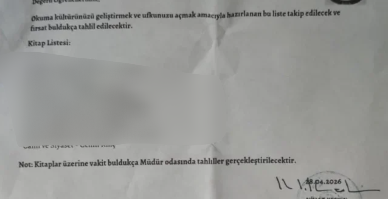 Bu kitap listesi okul müdürünün başını yaktı!