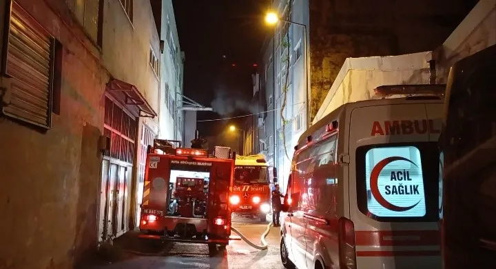 Bursa’da tekstil atölyesinde korkutan yangın