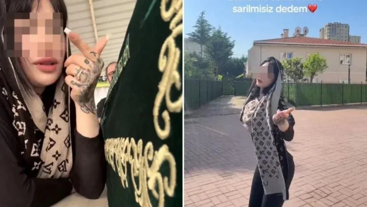 Dedesinin cenazesinde videosuyla tepki çeken kadın ünlü ismin kızı çıktı