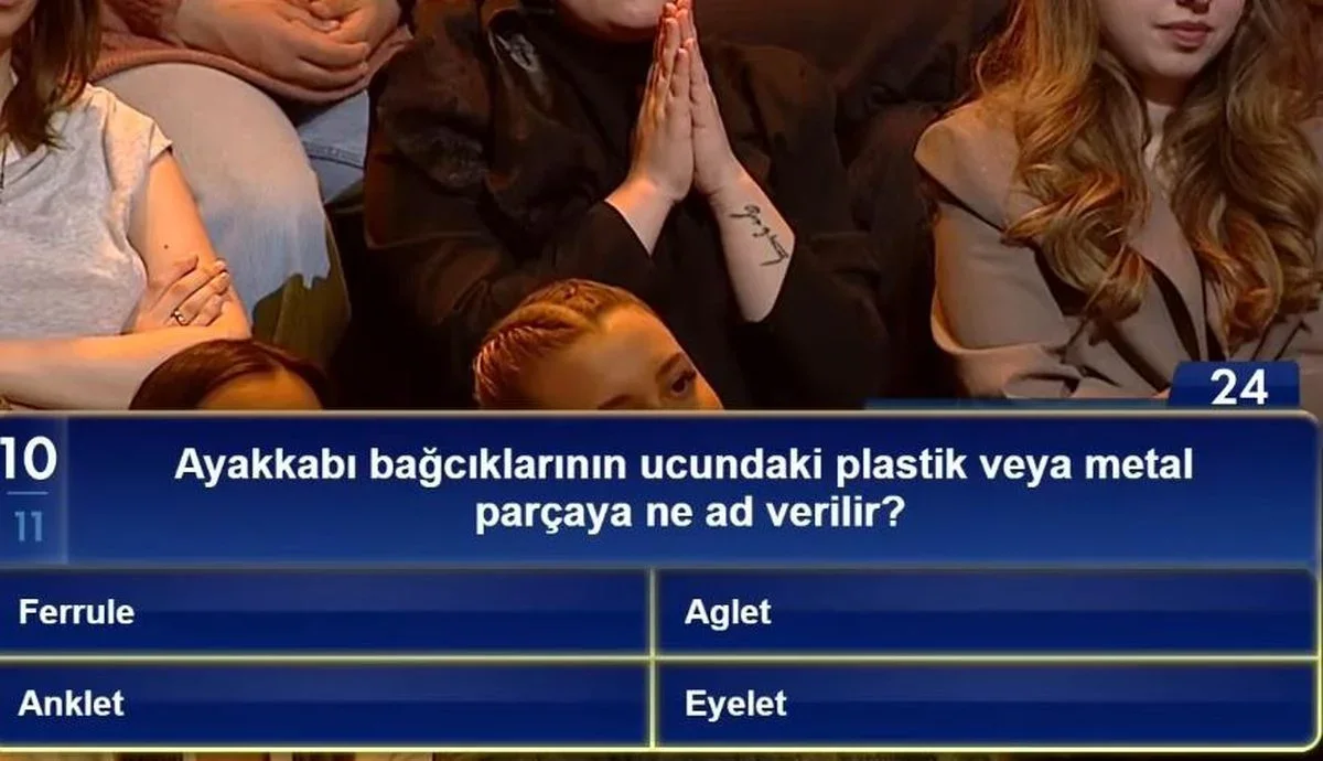 Ayakkabı bağcıklarının ucundaki parçaya ne ad verilir?