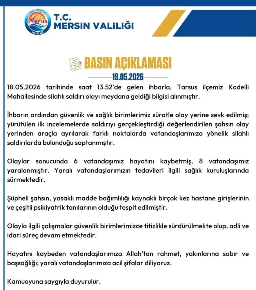 Kanlı saldırıda flaş gelişme! 6 kişiyi gözünü kırpmadan öldürmüştü Kanlı saldırıda flaş gelişme! 6 kişiyi gözünü kırpmadan öldürmüştü