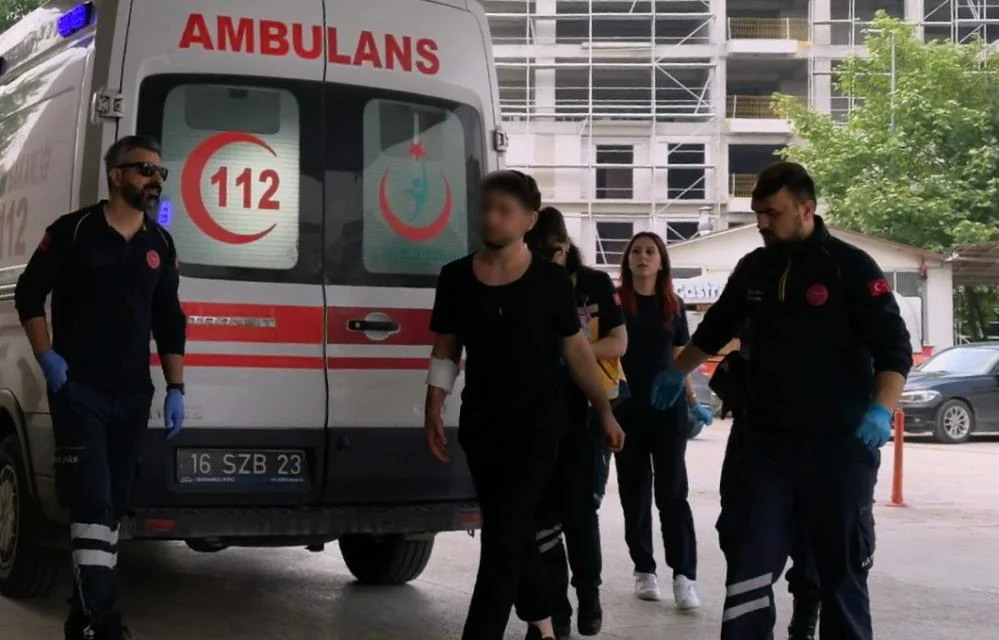 İnegöl'de meyve keserken kanlar içinde kaldı! Bursa'ya sevk edildi
