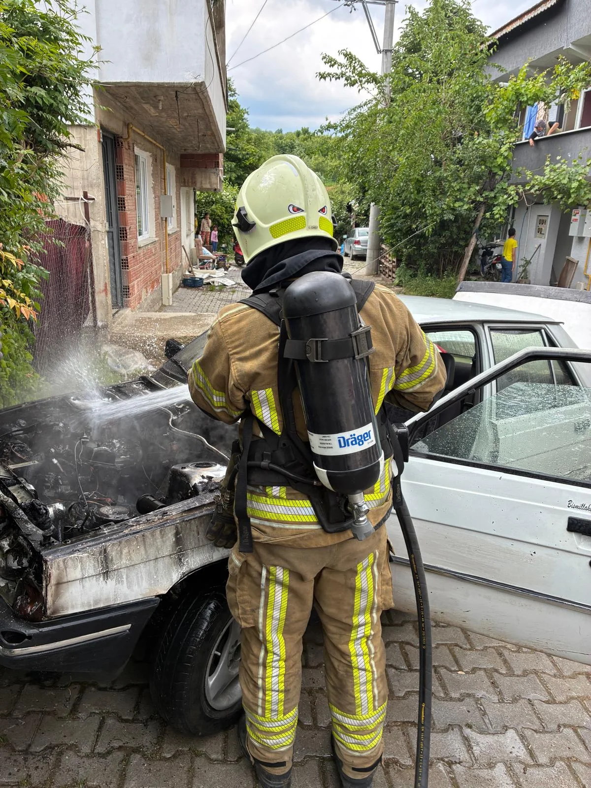 İnegöl'de korku dolu anlar!
