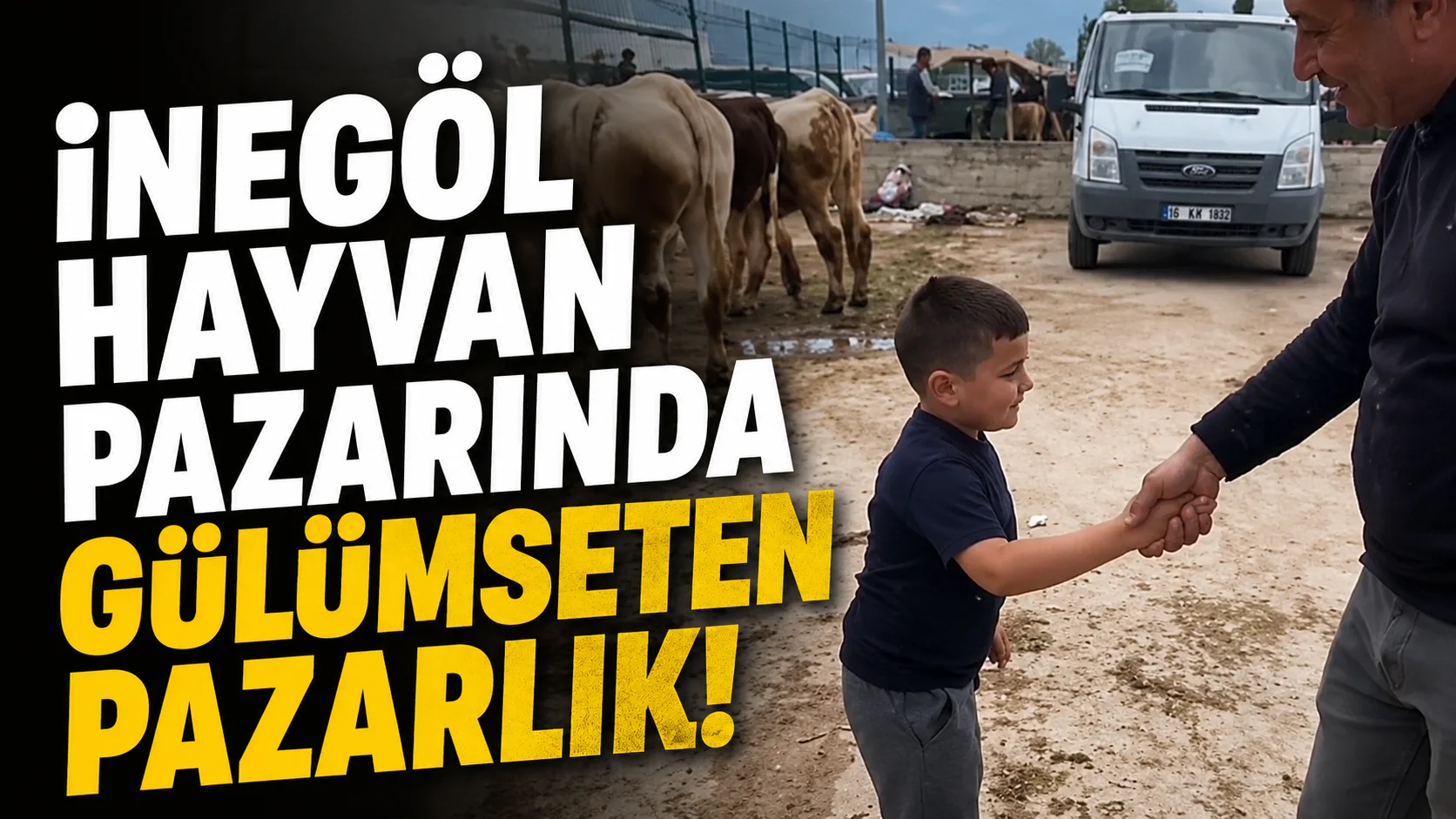 İnegöl Hayvan Pazarında Gülümseten Pazarlık!
