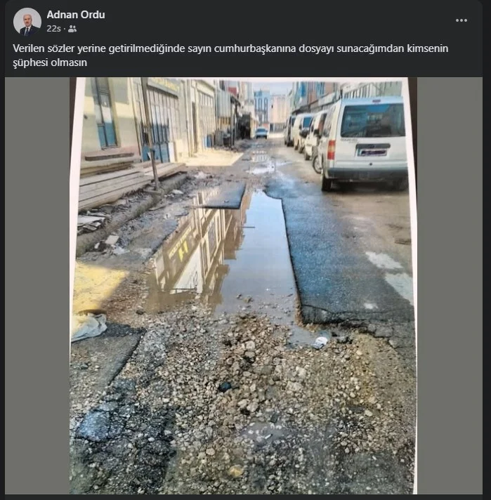Mahmudiye Muhtarı Adnan Ordu’dan Yol Tepkisi: “Dosyayı Cumhurbaşkanına Sunacağım” Mahmudiye Muhtarı Adnan Ordu’dan Yol Tepkisi: “Dosyayı Cumhurbaşkanına Sunacağım”