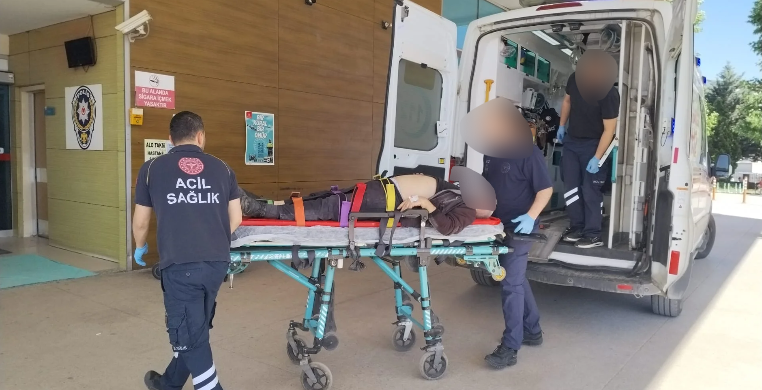 İnegöl'de motosiklet sürücüsü hastanelik oldu!