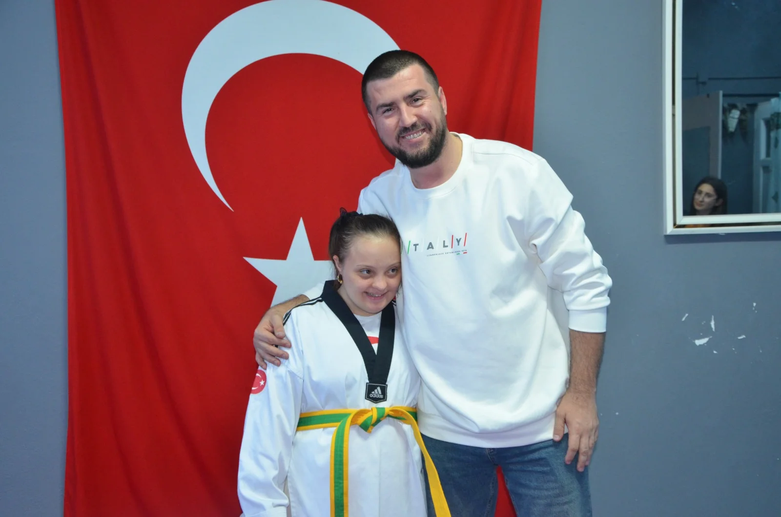 İnegöl'de down sendromlu Zeynep Kaya tekvandoda sarı kuşağa geçti İnegöl'de down sendromlu Zeynep Kaya tekvandoda sarı kuşağa geçti