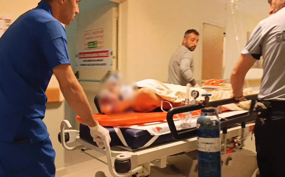 İnegöl'de korkunç kaza! İşçi ölümle pençeleşiyor