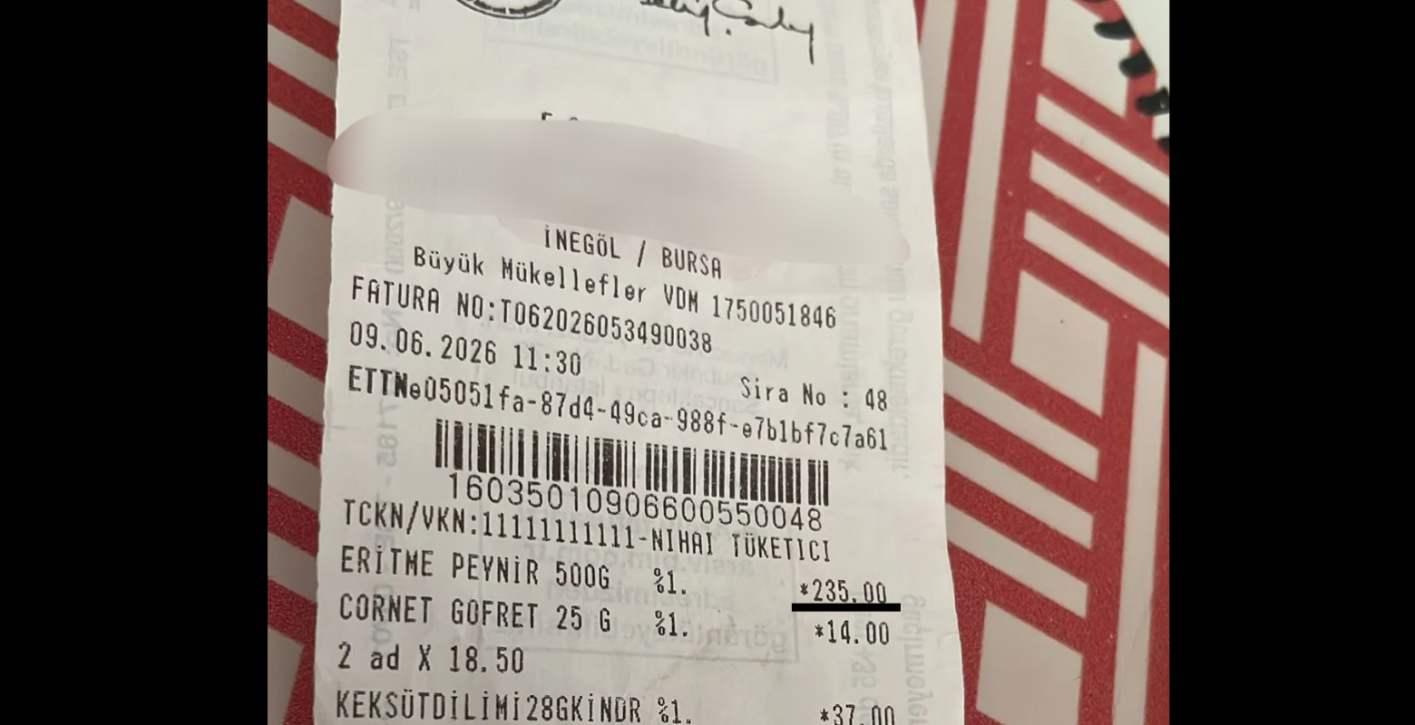 İnegöl'deki zincir markette şok iddia! Kasa ve reyon arasındaki fark müşteriyi çıldırttı